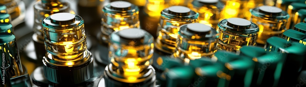Poster exploring the future of quantum computing a close-up of a quantum processor surrounded by holistic a