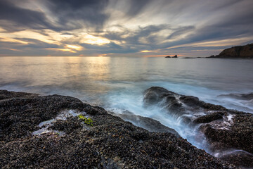 Sunset at Crescent Bay Beach