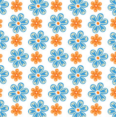 seamless pattern with flowers