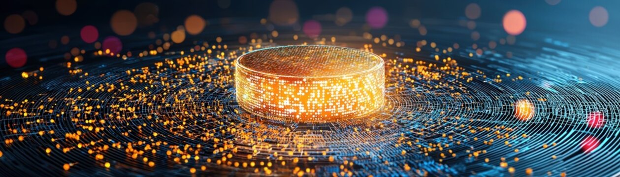 Exploring quantum computing a sleek minimalist ai lab holography in a futuristic environment