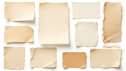 White news paper ripped message background