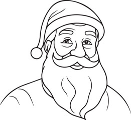 Santa Coloring Page