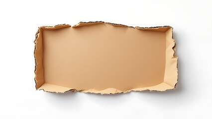 ripped cardboard piece paper note