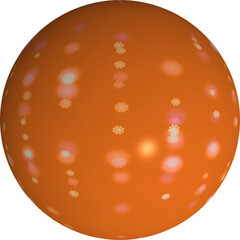 Decorated sphere or globe, abstract or modern art