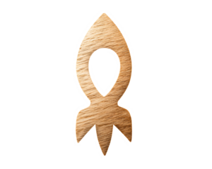 a wooden object with a hole in the middle