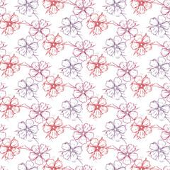 seamless pattern with flowers