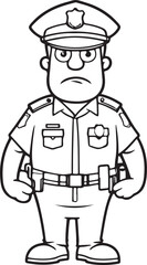 Police Coloring Page