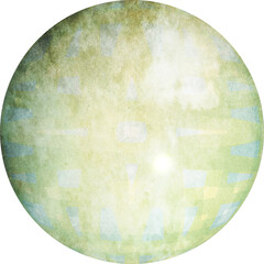 Decorated sphere or globe, abstract or modern art