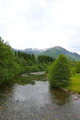 Horndøla-Brücke, Landschaft, Norwegen