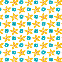 seamless background with flowers