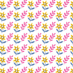 seamless pattern with flowers