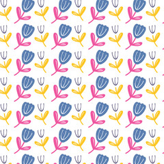 seamless background with colorful hearts