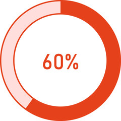 Circle shape progress indicator icon with 10% steps. Collection Of Circular Progress Bars Timer Icon. Circle Indicators vector illustration.