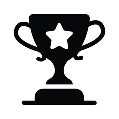 A trophy, symbolizing achievement and business success