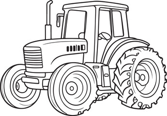 Tractor Coloring Page