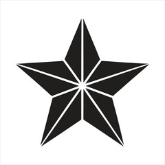 Obraz premium Christmas Star Silhouette Vector Illustration for Holiday Design and Seasonal Decoration