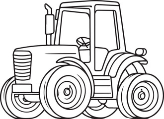 Tractor Coloring Page
