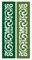 Arabic or Islamic Traditional floral frame set, Indian floral ornament. Mughal floral traditional ornament with arch and motif borders.
