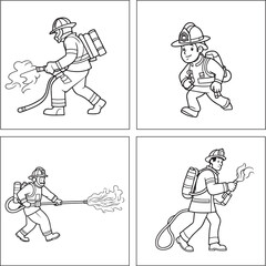 Firefighter Coloring Page
