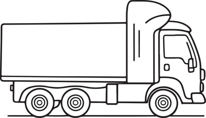 Delivery Truck Coloring Page