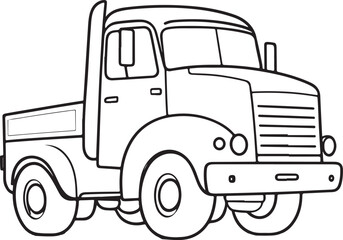 Delivery Truck Coloring Page