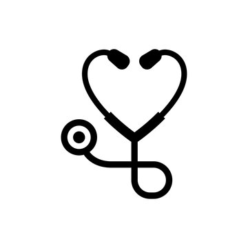 health care stethoscope icon. Medical health care icon design.