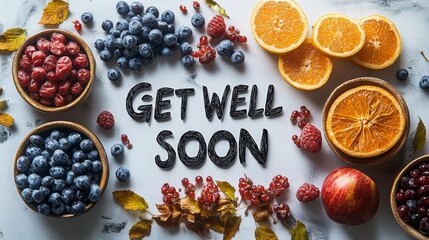Get well soon greeting card, AI Generated
