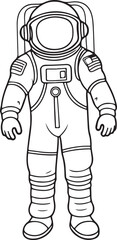 Astronaut Coloring Page
