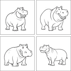 Hippopotamus Coloring Page