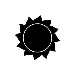 Sun vector icon. Summer illustration sign. hot symbol or logo.
