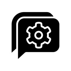 Support vector icon. online help illustration sign. operator symbol or logo.