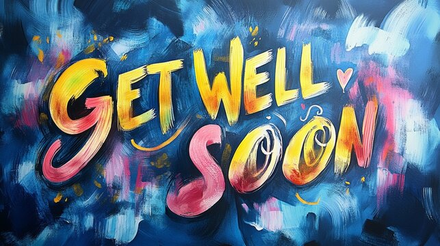 Get well soon greeting card, AI Generated