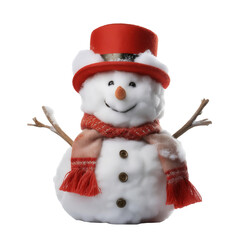 Fluffy snowman character