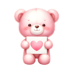 Obraz premium Watercolor Valentines Day Clipart, Valentine Sweets Balloons Love Letters Heart Romance Clipart, Scarpbooking, Card Making, Commercial Use