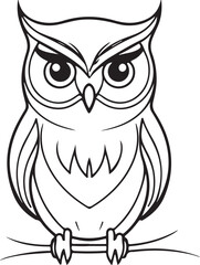 Majestic Owl Coloring Page