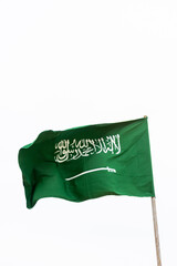 The national flag of Saudi Arabia on a white background.
