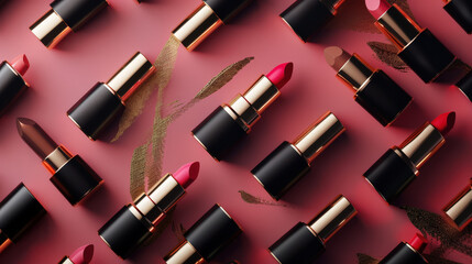 Obraz premium mock up lipstick design 