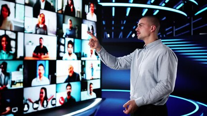 Speaker At Virtual Training Seminar. Training Conference