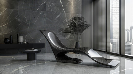 modern carbon fiber chair