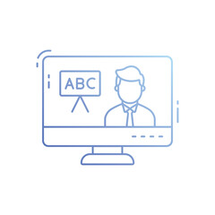 Online Training vector icon