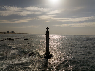 Farol do Aguilhao Vila do Conde Portugal