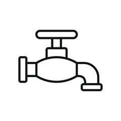 Faucet icon designed with a clean and modern concept, perfect for elevating your digital designs