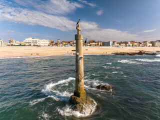 Farol do Aguilhao Vila do Conde Portugal