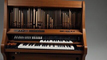 Organ Keyboard Close-Up
