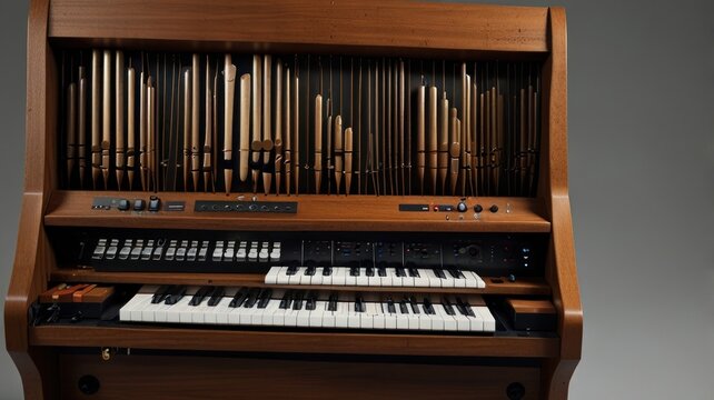 Organ Keyboard Close-Up