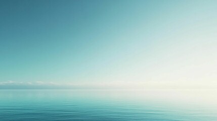 A feeling of clarity and calm, with the clear blue sky refreshing and serene from the morning atmosphere.