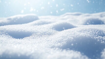 Snow winter background close up front view