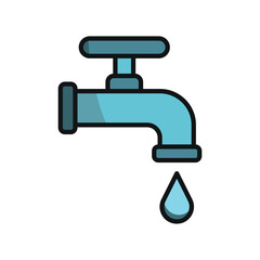 Faucet icon designed with a clean and modern concept, perfect for elevating your digital designs