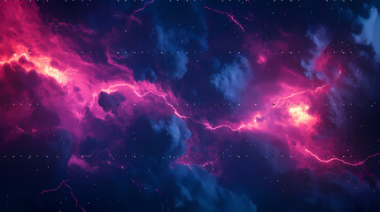 Cosmic Ballet: A vibrant, digital artwork depicting a mesmerizing cosmic scene filled with nebula clouds, and vibrant hues, this piece captures the mysterious expanse of space.