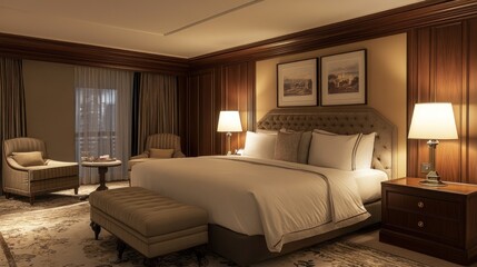 Luxurious Hotel Suite with Elegant Decor